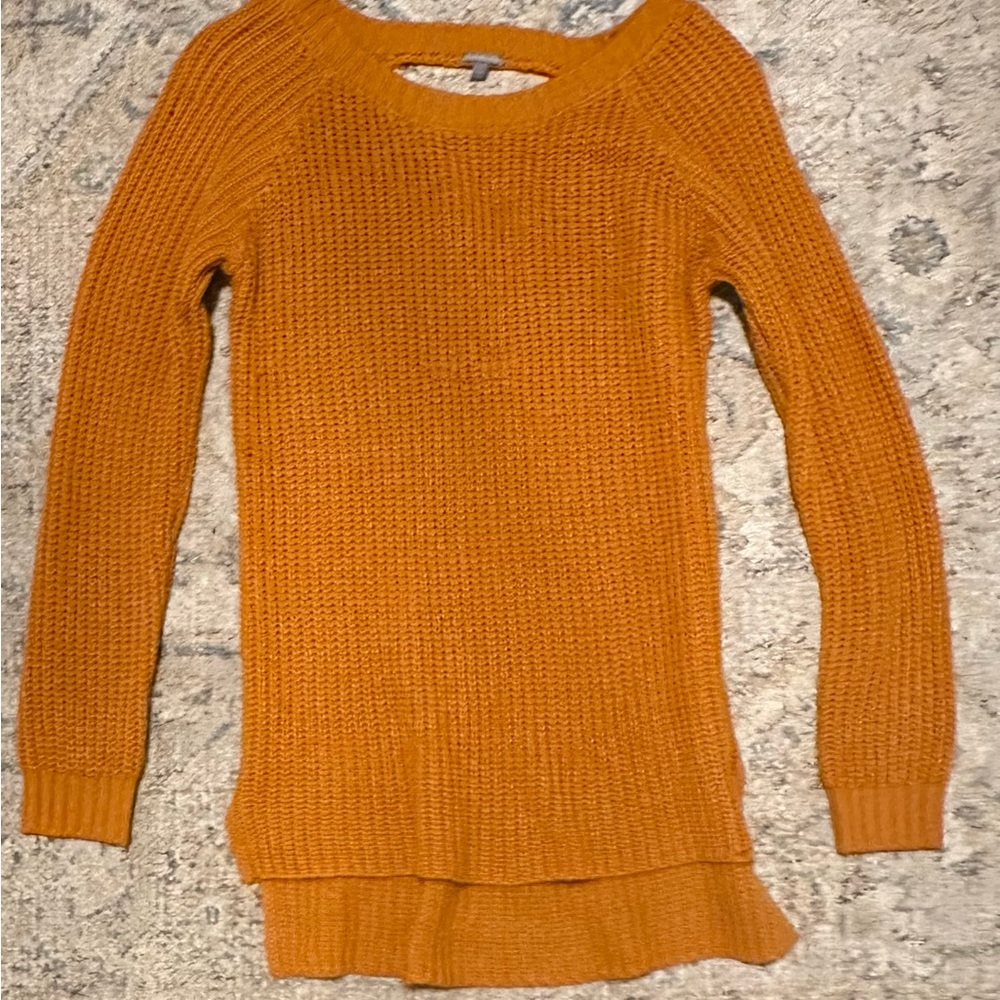 Orange knitted long sleeve